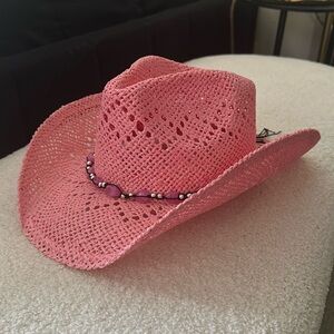 Pink cowgirl hat